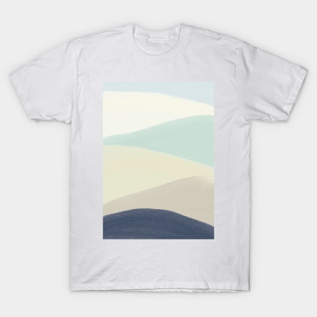 Mid-Century Modern Vintage Retro Acrylic Landscape T-Shirt by arcanumstudio